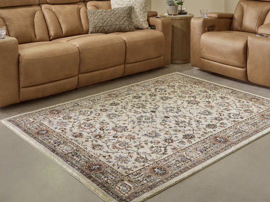 Bradenton Furniture Outlet - Ashley Furniture - Beritham Rug - Medium Rug / Blue/Brown/Beige - R407262