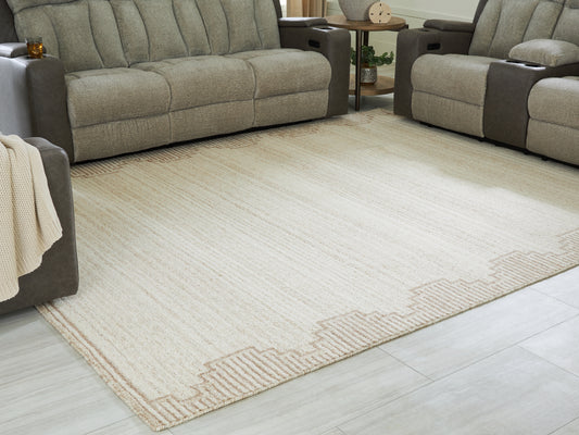 Bradenton Furniture Outlet - Ashley Furniture - Emorymore Rug - Extra Large Rug / Brown/Beige - R407300