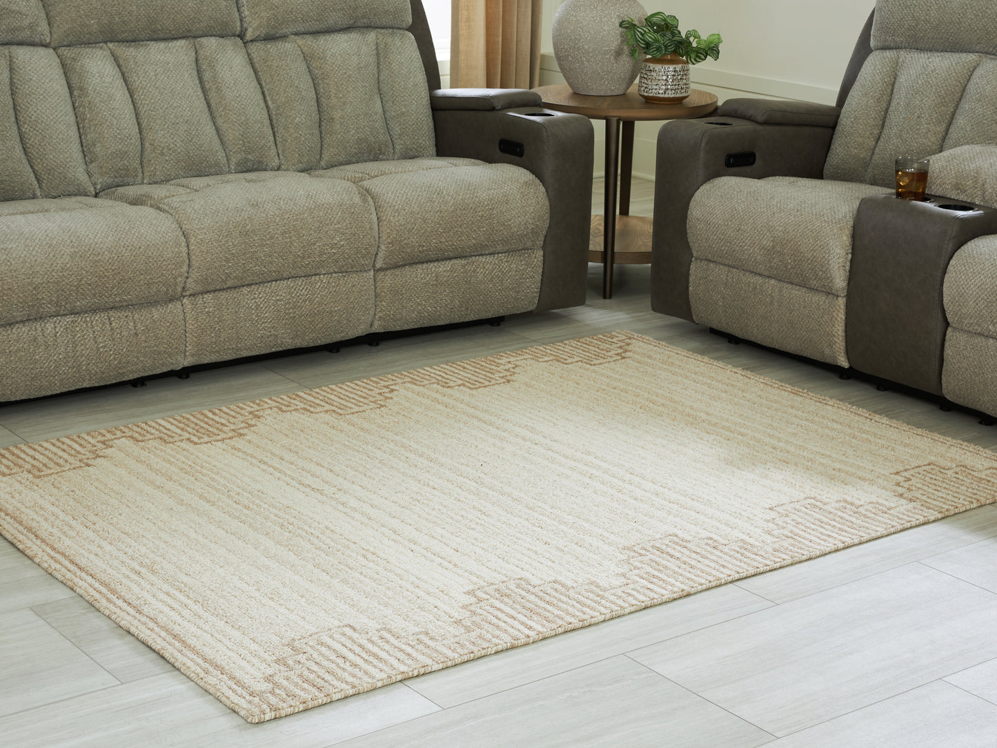 Bradenton Furniture Outlet - Ashley Furniture - Emorymore Rug - Medium Rug / Brown/Beige - R407302