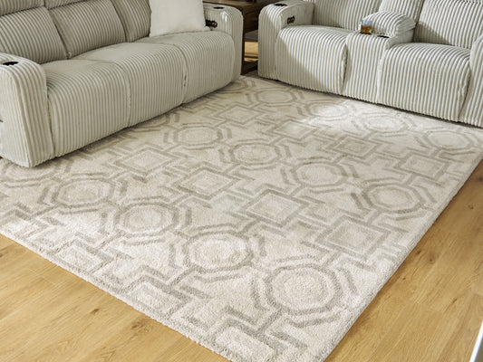 Bradenton Furniture Outlet - Ashley Furniture - Maconville Rug - Medium Rug / Ivory/Gray - R407322