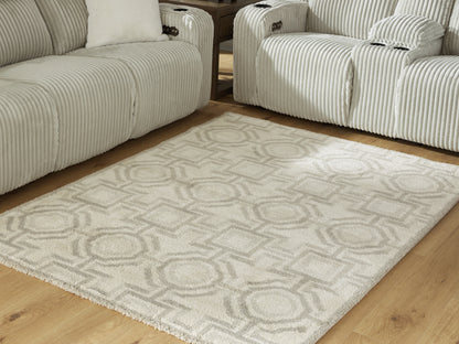 Bradenton Furniture Outlet - Ashley Furniture - Maconville Rug - Medium Rug / Ivory/Gray - R407322