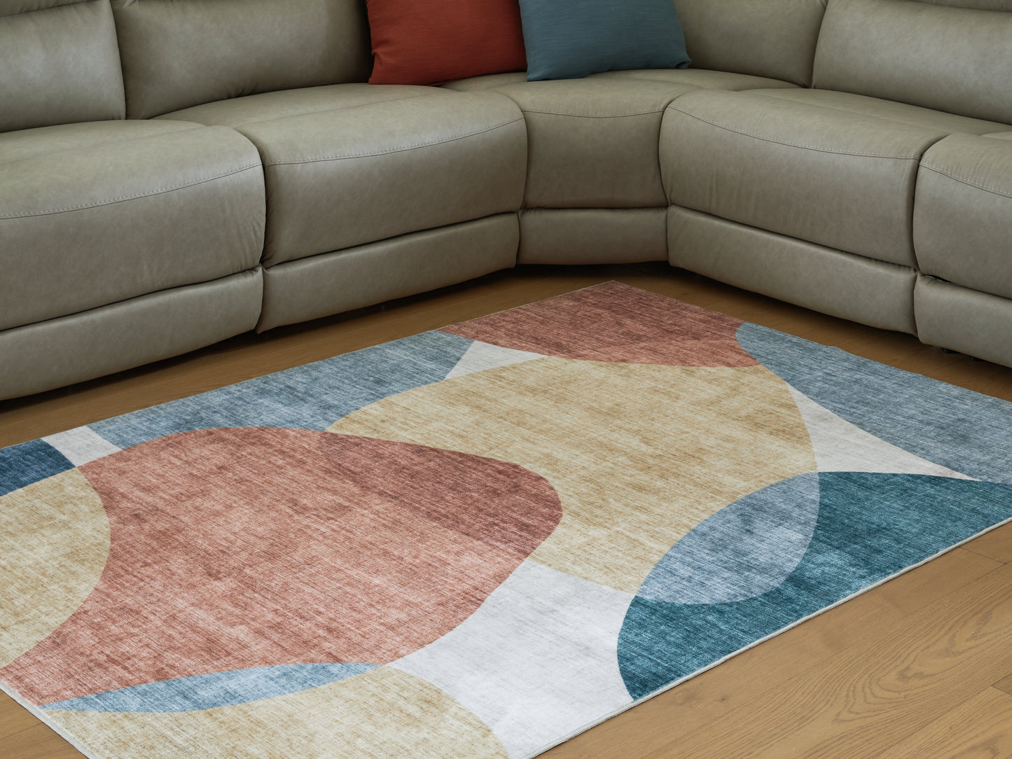 Bradenton Furniture Outlet - Ashley Furniture - Chanleigh Rug - Washable 5' x 7' Area Rug / Multi - R407372