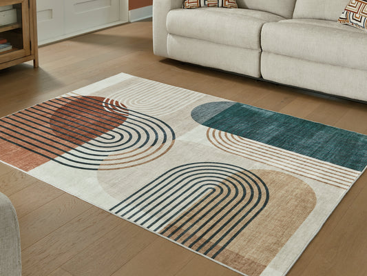 Bradenton Furniture Outlet - Ashley Furniture - Farrendale Rug - Washable 8' x 10' Area Rug / Multi - R407381