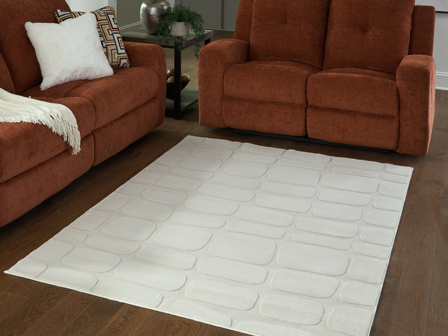 Bradenton Furniture Outlet - Ashley Furniture - Malvinsboro Rug - Washable 5' x 7' Area Rug / Sandstone - R407442