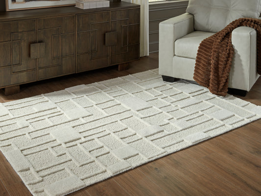 Bradenton Furniture Outlet - Ashley Furniture - Empriss Rug - 5' x 7' Area Rug / Ivory - R407622