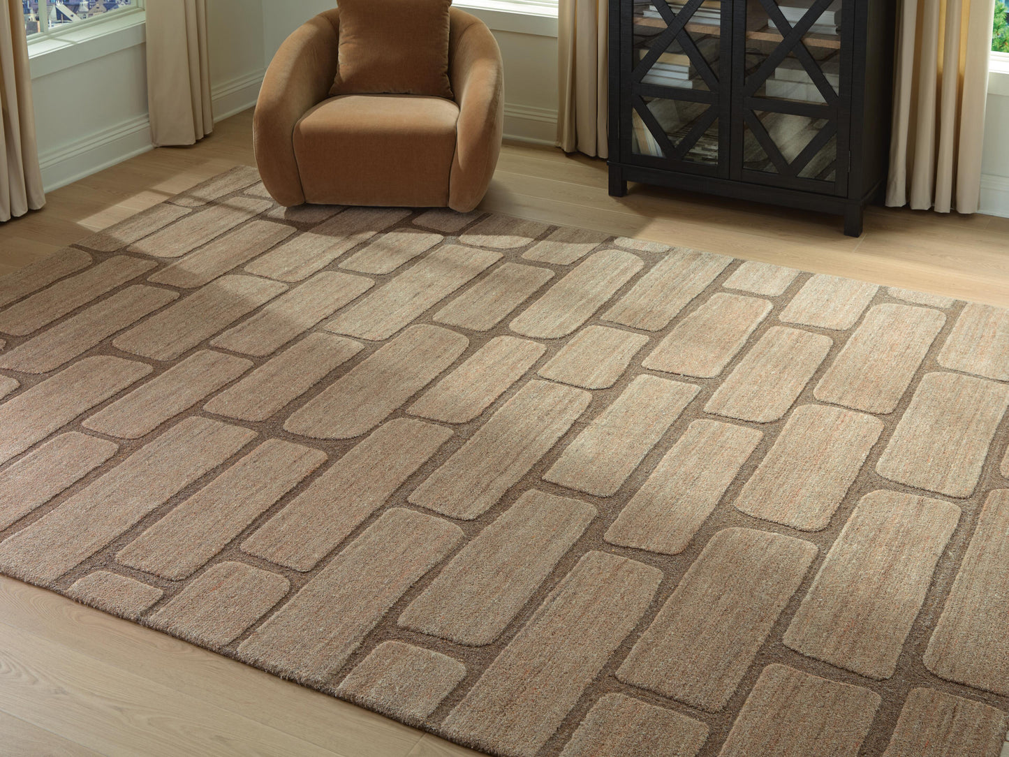 Bradenton Furniture Outlet - Ashley Furniture - Orest Rug - Extra Large Rug / Brown - R407980