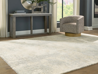 Bradenton Furniture Outlet - Ashley Furniture - Raif Rug - Extra Large Rug / Gray/White/Cream - R408080