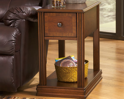 Bradenton Furniture Outlet - Ashley Furniture - Breegin Chairside End Table - Chair Side End Table / Brown - T007-527