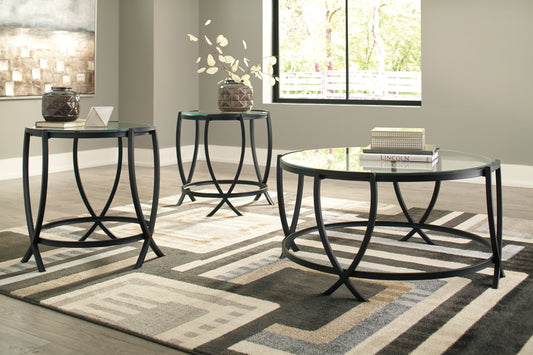 Bradenton Furniture Outlet - Ashley Furniture - Tarrin Table (Set of 3) - Occasional Table Set (3/CN) / Black - T115-13