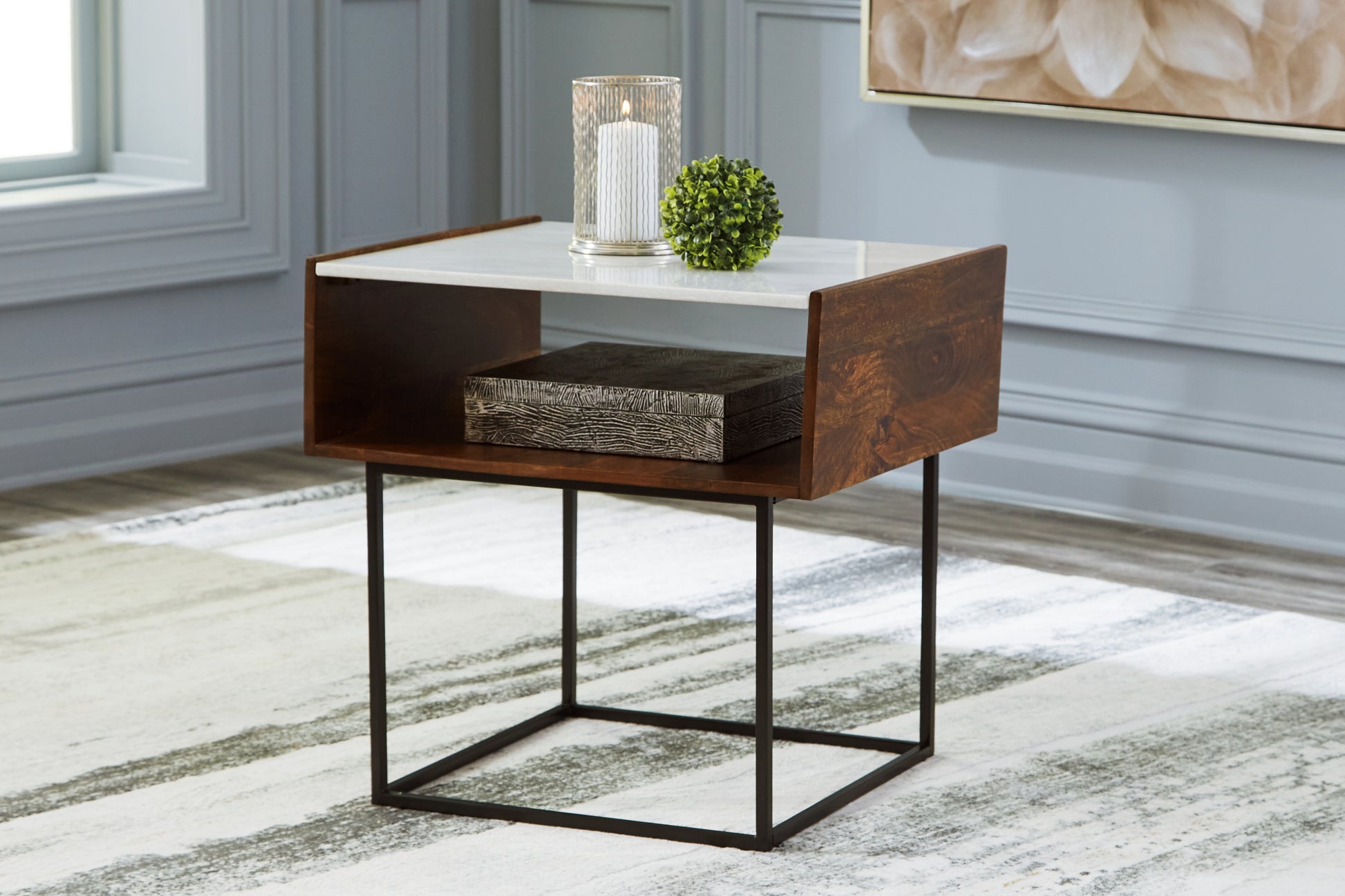 Bradenton Furniture Outlet - Ashley Furniture - Rusitori End Table - Rectangular End Table / Multi - T169-3
