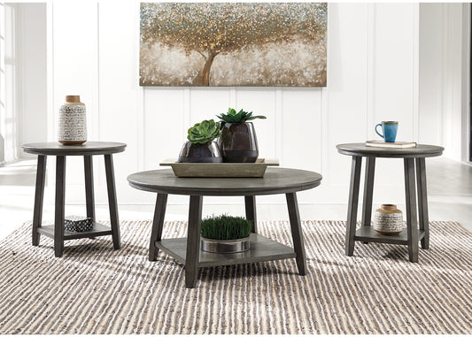 Bradenton Furniture Outlet - Ashley Furniture - Caitbrook Table (Set of 3) - Occasional Table Set (3/CN) / Gray - T188-13