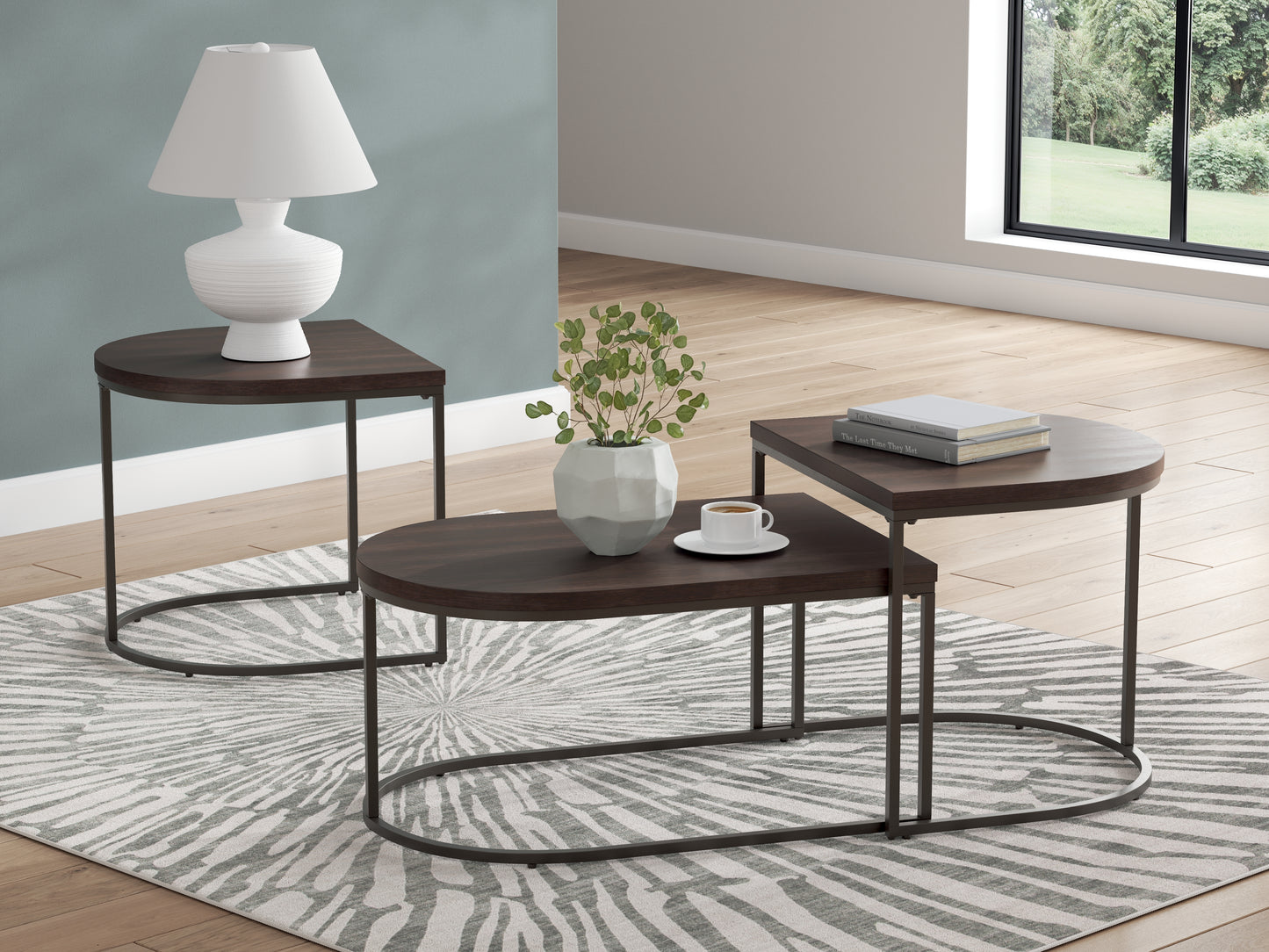 Bradenton Furniture Outlet - Ashley Furniture - Vanmore Table (Set of 3) - Occasional Table Set (3/CN) / Dark Brown - T199-13