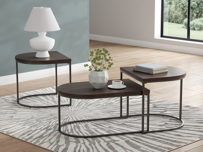 Bradenton Furniture Outlet - Ashley Furniture - Vanmore Table (Set of 3) - Occasional Table Set (3/CN) / Dark Brown - T199-13