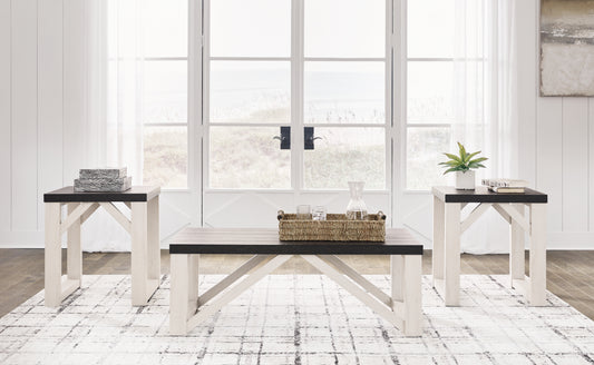Bradenton Furniture Outlet - Ashley Furniture - Dorrinson Table (Set of 3) - Occasional Table Set (3/CN) / Antique White - T236-13