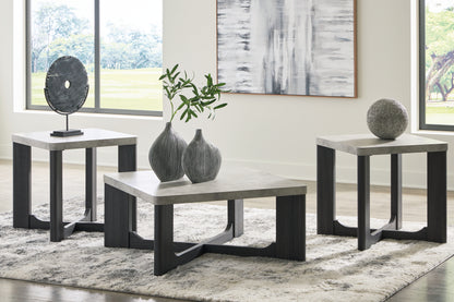 Bradenton Furniture Outlet - Ashley Furniture - Sharstorm Table (Set of 3) - Occasional Table Set (3/CN) / Two-tone Gray - T251-13