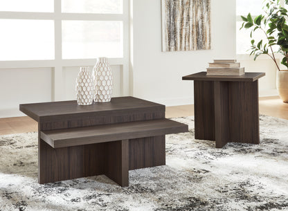Bradenton Furniture Outlet - Ashley Furniture - Zendex Table (Set of 2) - Occasional Table Set (Set of 2) / Brown - T304-12