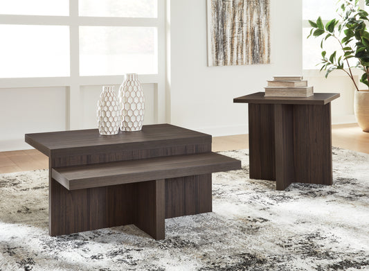 Bradenton Furniture Outlet - Ashley Furniture - Zendex Table (Set of 2) - Occasional Table Set (Set of 2) / Brown - T304-12