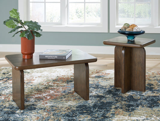 Bradenton Furniture Outlet - Ashley Furniture - Shawbeck Table (Set of 2) - Occasional Table Set (Set of 2) / Medium Brown - T315-12