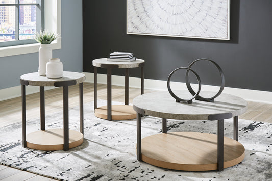 Bradenton Furniture Outlet - Ashley Furniture - Darthurst Table (Set of 3) - Occasional Table Set (3/CN) / Light Brown - T383-13