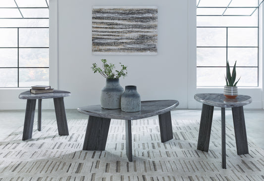 Bradenton Furniture Outlet - Ashley Furniture - Bluebond Table (Set of 3) - Occasional Table Set (3/CN) / Gray - T390-13