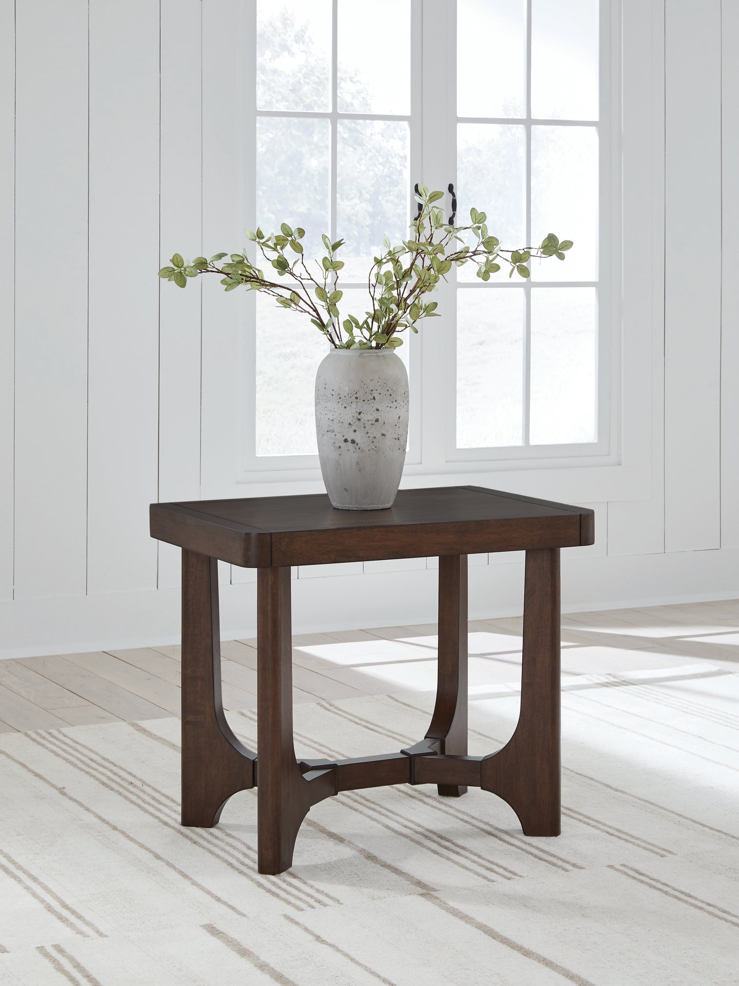 Bradenton Furniture Outlet - Ashley Furniture - Korestone End Table - Rectangular End Table / Dark Brown - T438-3
