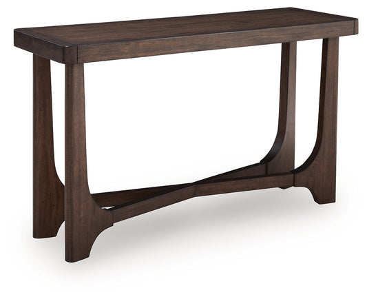 Bradenton Furniture Outlet - Ashley Furniture - Korestone Sofa Table - Sofa Table / Dark Brown - T438-4