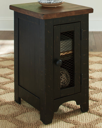 Bradenton Furniture Outlet - Ashley Furniture - Valebeck Chairside End Table - Chair Side End Table / Black/Brown - T468-7