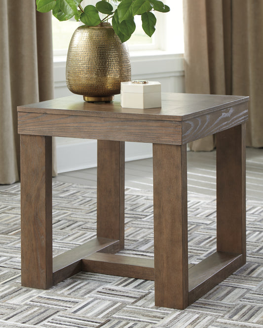 Bradenton Furniture Outlet - Ashley Furniture - Cariton End Table - Square End Table / Gray - T471-2