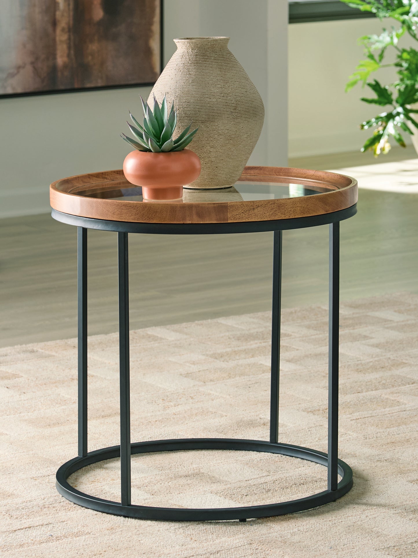 Bradenton Furniture Outlet - Ashley Furniture - Noraluna End Table - Round End Table - T502-6