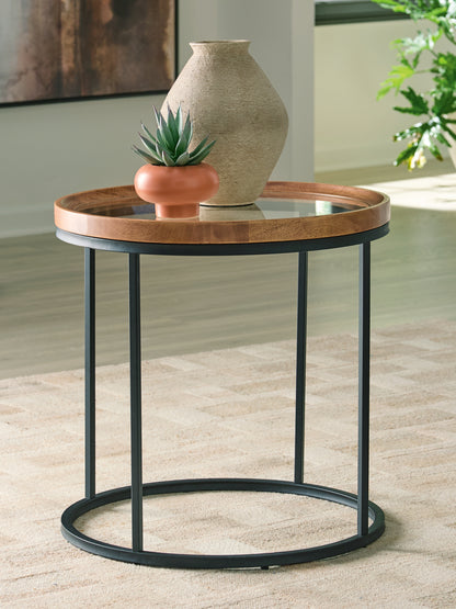 Bradenton Furniture Outlet - Ashley Furniture - Noraluna End Table - Round End Table - T502-6