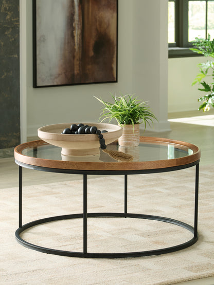 Bradenton Furniture Outlet - Ashley Furniture - Noraluna Coffee Table - Round Cocktail Table - T502-8