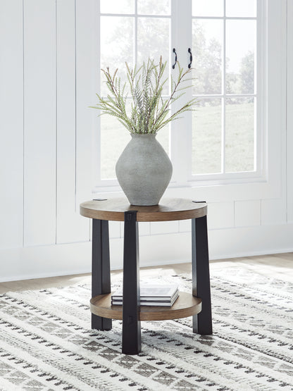 Bradenton Furniture Outlet - Ashley Furniture - Ridgester End Table - Round End Table - T518-6