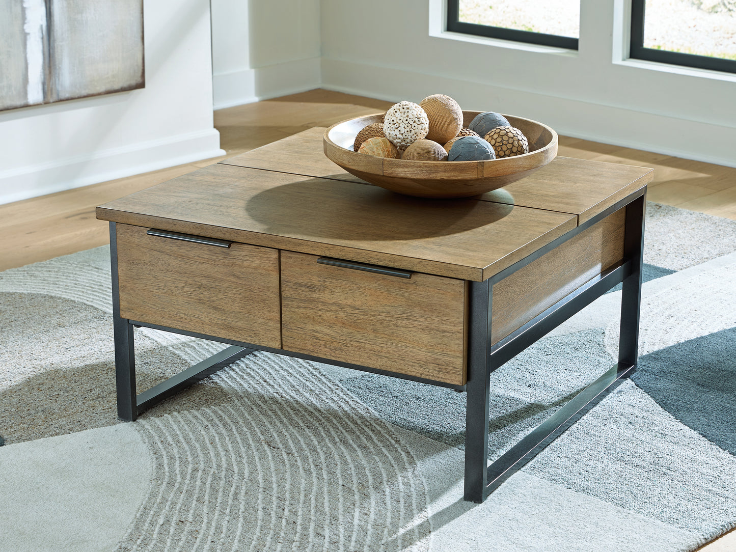 Bradenton Furniture Outlet - Ashley Furniture - Montia Lift-Top Coffee Table - Lift Top Cocktail Table - T602-00