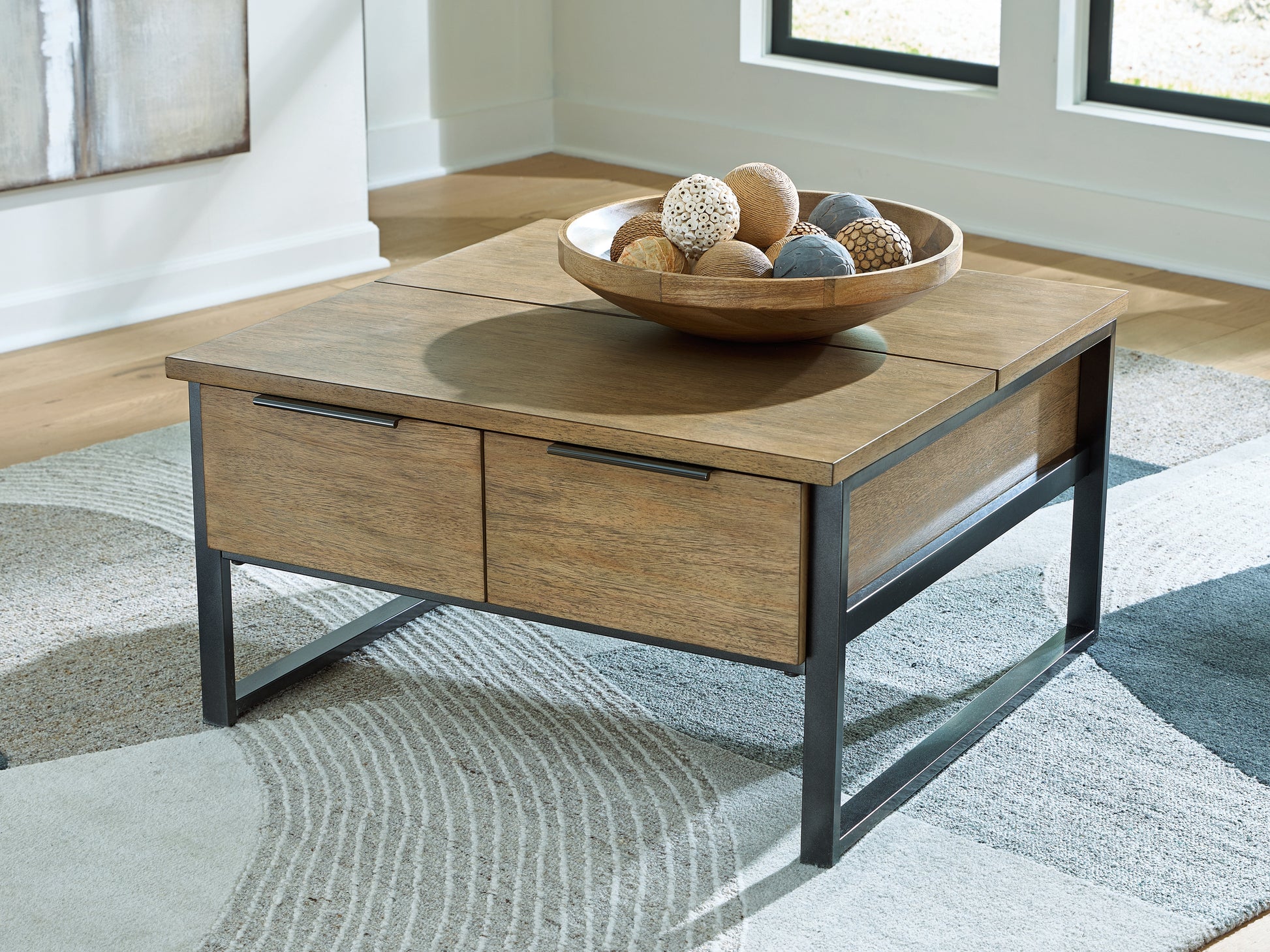 Bradenton Furniture Outlet - Ashley Furniture - Montia Lift-Top Coffee Table - Lift Top Cocktail Table - T602-00