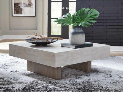 Bradenton Furniture Outlet - Ashley Furniture - Jorlaina Coffee Table - Square Cocktail Table / Light Grayish Brown - T622-8