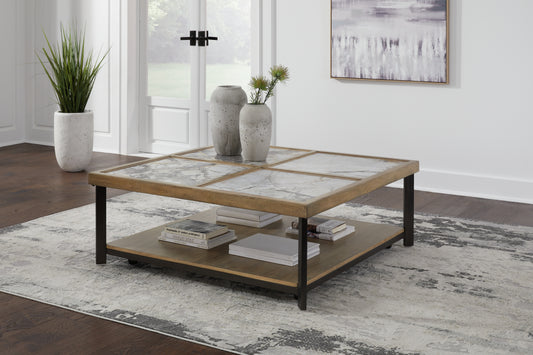 Bradenton Furniture Outlet - Ashley Furniture - Montia Coffee Table - Square Cocktail Table / Multi - T632-8