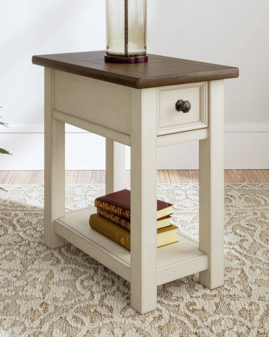 Bradenton Furniture Outlet - Ashley Furniture - Bolanburg Chairside End Table - Chair Side End Table / Two-tone - T637-107