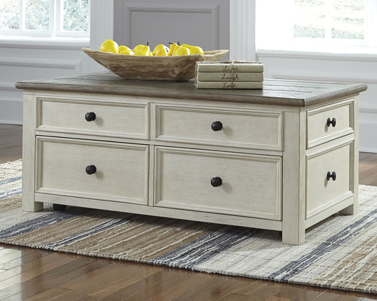 Bradenton Furniture Outlet - Ashley Furniture - Bolanburg Coffee Table with Lift Top - Lift Top Cocktail Table / Two-tone - T637-20