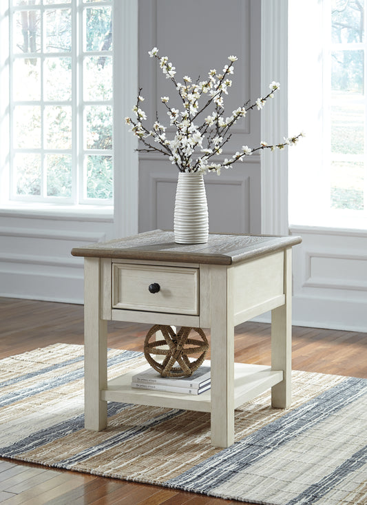 Bradenton Furniture Outlet - Ashley Furniture - Bolanburg End Table - Rectangular End Table / Two-tone - T637-3