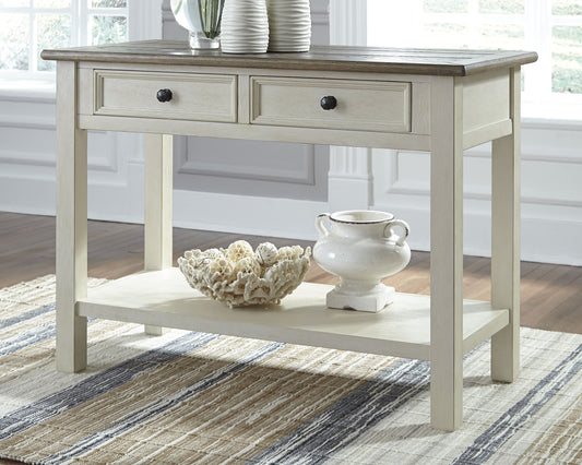 Bradenton Furniture Outlet - Ashley Furniture - Bolanburg Sofa/Console Table - Sofa Table / Two-tone - T637-4