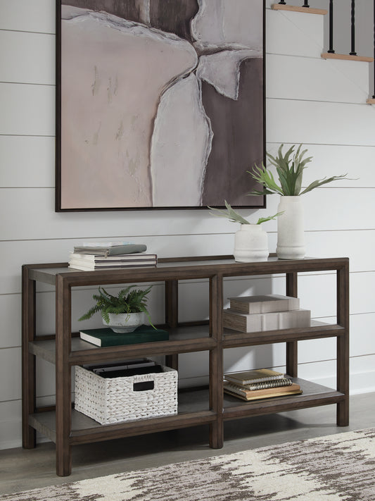 Bradenton Furniture Outlet - Ashley Furniture - Kallenny Sofa Table - Sofa Table / Brown/Gray - T669-4