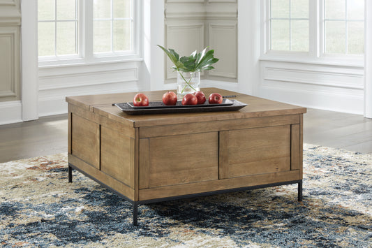 Bradenton Furniture Outlet - Ashley Furniture - Torlanta Lift-Top Coffee Table - Lift Top Cocktail Table / Brown - T686-9