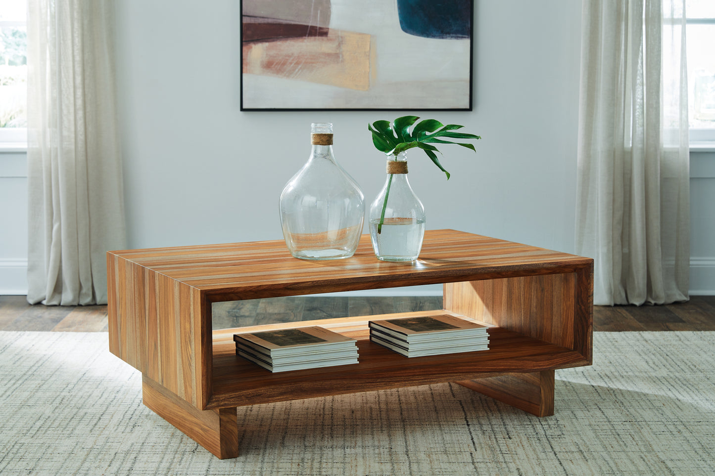Bradenton Furniture Outlet - Ashley Furniture - Dressonni Coffee Table - Rectangular Cocktail Table / Brown - T690-1