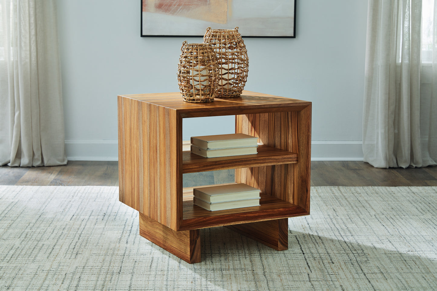 Bradenton Furniture Outlet - Ashley Furniture - Dressonni End Table - Square End Table / Brown - T690-2