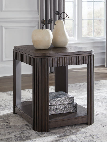 Bradenton Furniture Outlet - Ashley Furniture - Carlibrie End Table - Rectangular End Table / Warm Brown - T700-3