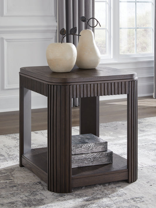 Bradenton Furniture Outlet - Ashley Furniture - Carlibrie End Table - Rectangular End Table / Warm Brown - T700-3