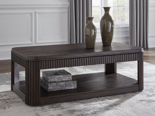 Bradenton Furniture Outlet - Ashley Furniture - Carlibrie Lift-Top Coffee Table - Lift Top Cocktail Table / Warm Brown - T700-9