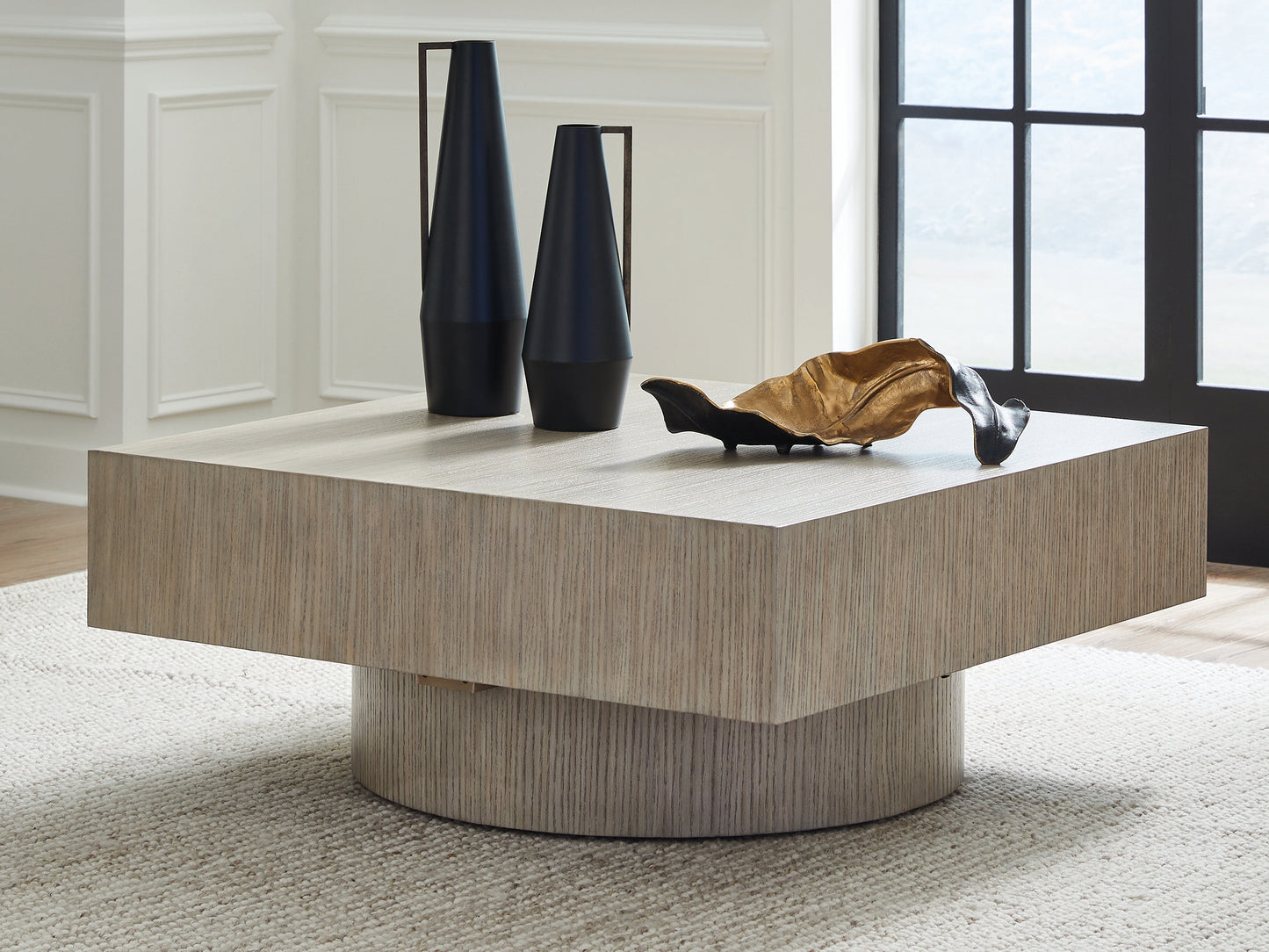 Bradenton Furniture Outlet - Ashley Furniture - Jorielyn Coffee Table - Square Cocktail Table / Light Grayish Brown - T712-8