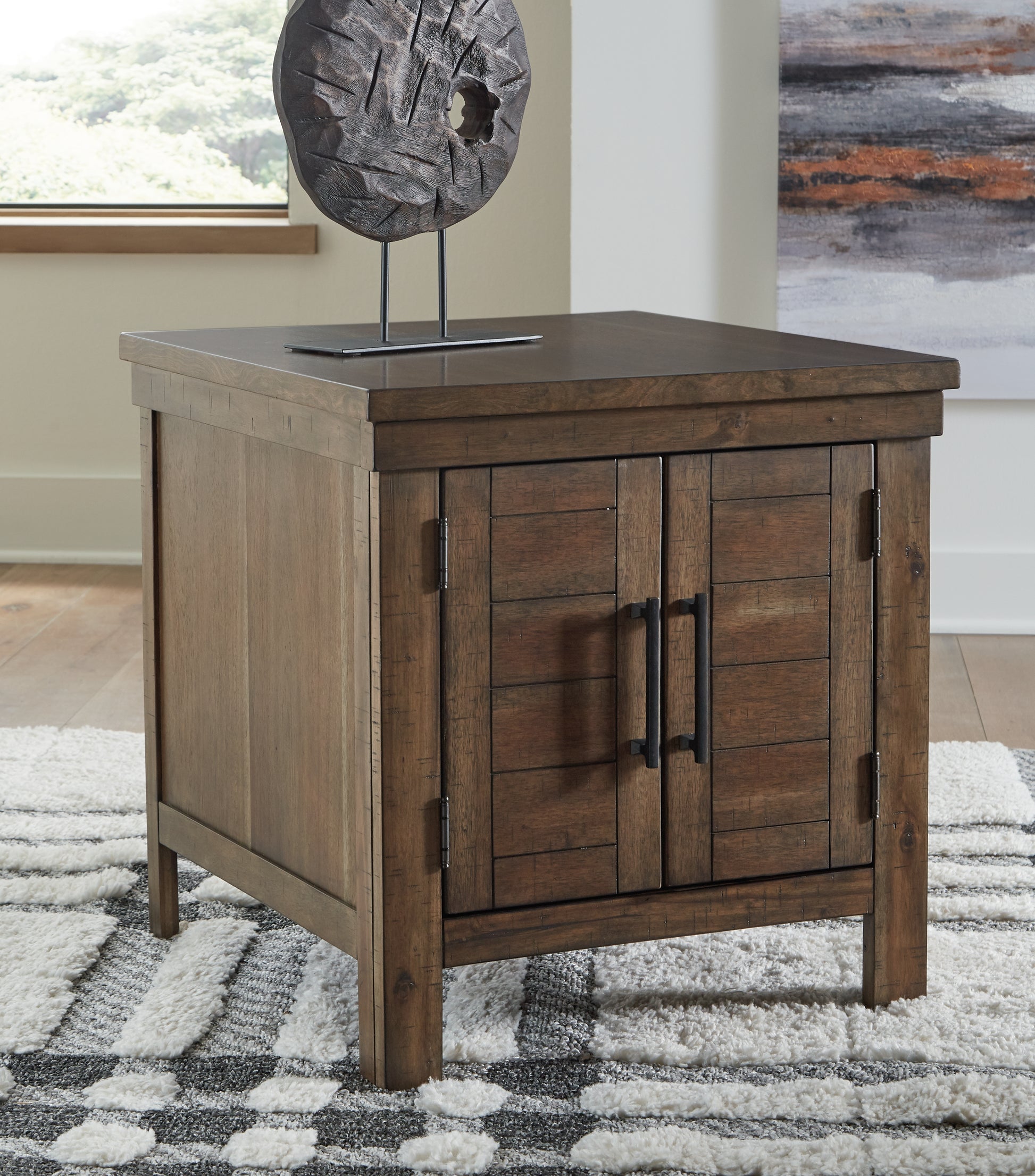 Bradenton Furniture Outlet - Ashley Furniture - Moriville End Table - Rectangular End Table / Grayish Brown - T731-3