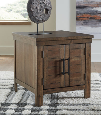 Bradenton Furniture Outlet - Ashley Furniture - Moriville End Table - Rectangular End Table / Grayish Brown - T731-3